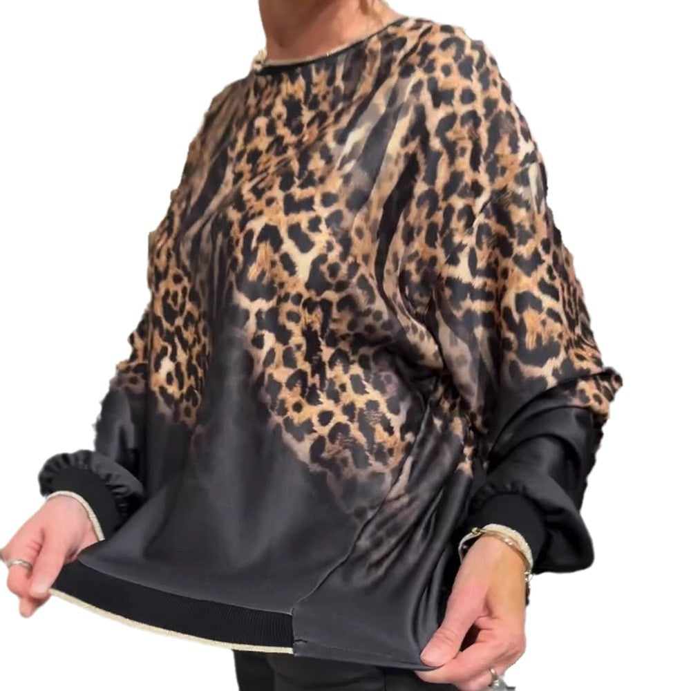 LS | Women Leopard Print Long Sleeve Top