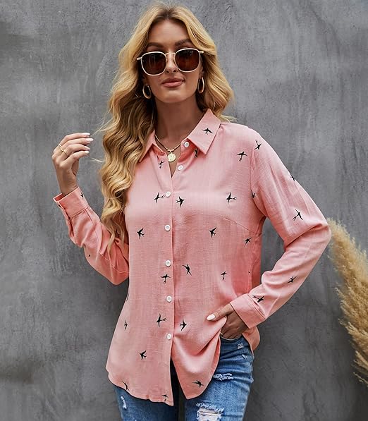LS | Women Lightweight Blouse Lion Style