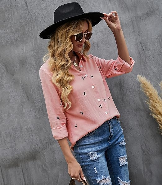 LS | Women Lightweight Blouse Lion Style