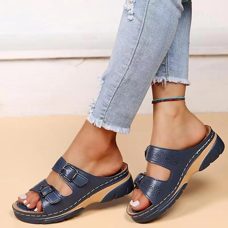 LS | Women Lightweight Daily Orthopedic Slides Lion Style