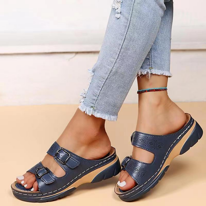 LS | Women Lightweight Daily Orthopedic Slides Lion Style
