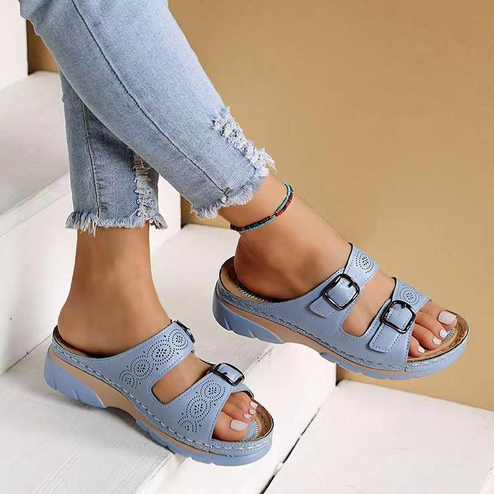 LS | Women Lightweight Daily Orthopedic Slides Lion Style