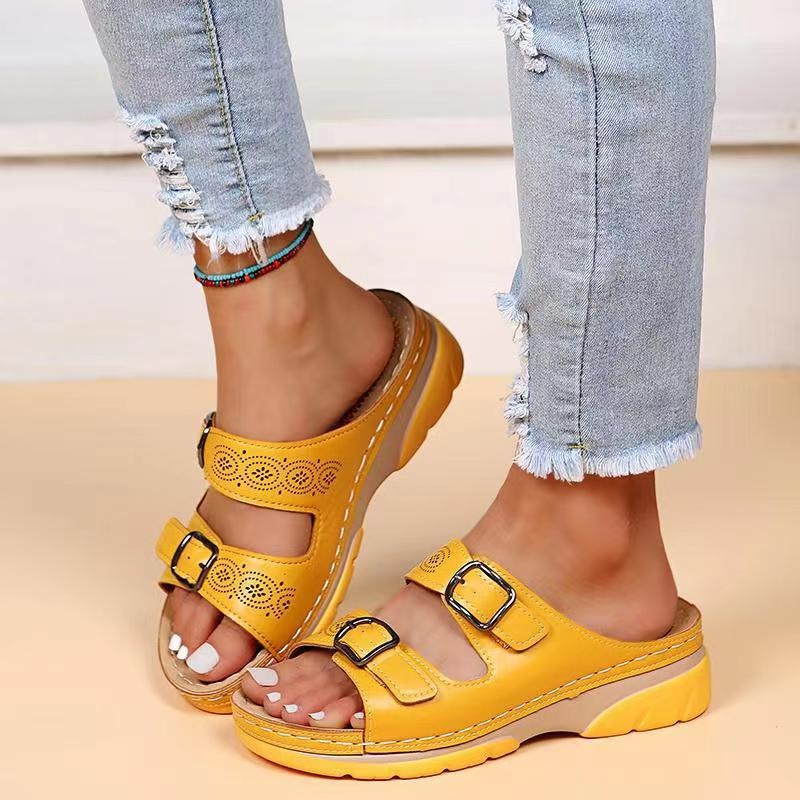 LS | Women Lightweight Daily Orthopedic Slides Lion Style