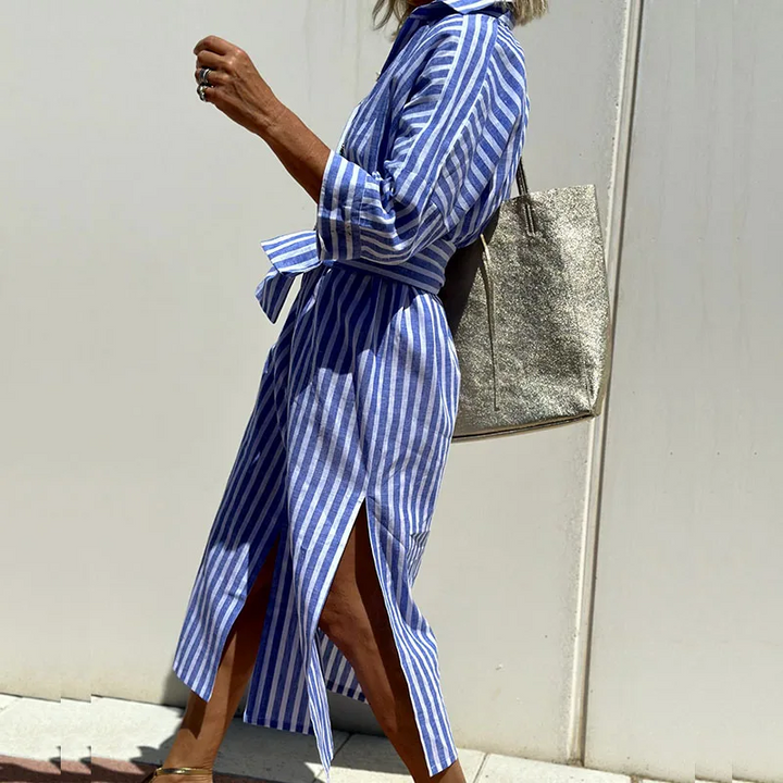 LS | Women Lightweight Long Sleeve Shirt Dress Lion Style
