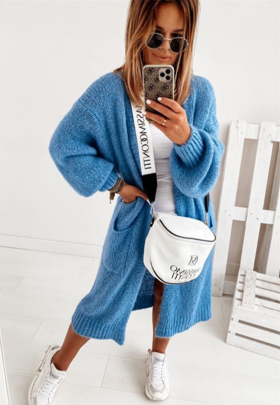 LS | Women Longline Cozy Cardigan Lion Style