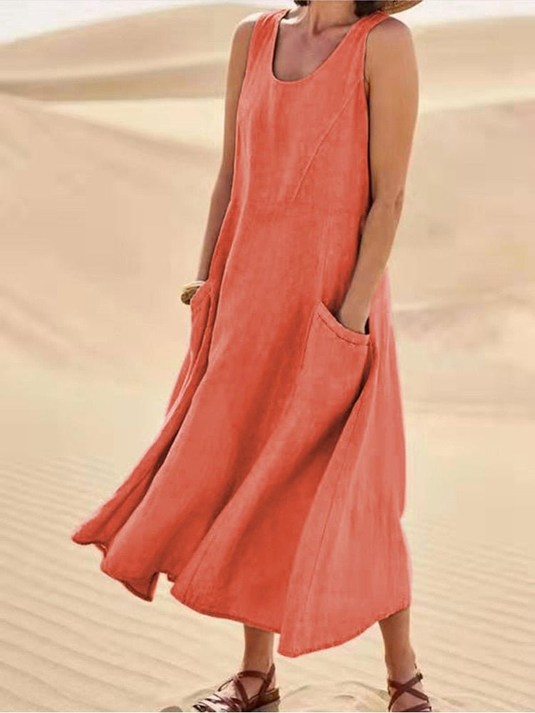 LS | Women Loose Comfort Dress Lion Style