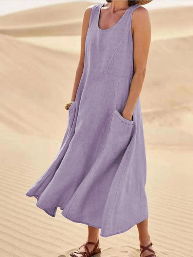 LS | Women Loose Comfort Dress Lion Style