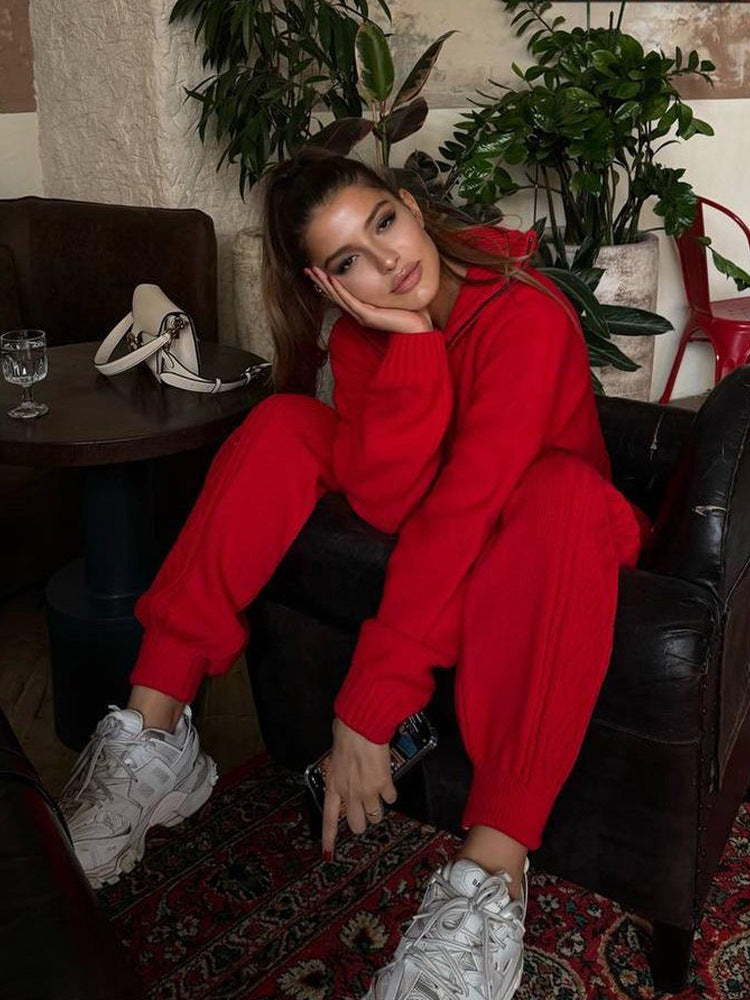 LS | Women Lounge Knit Duo Set Lion Style