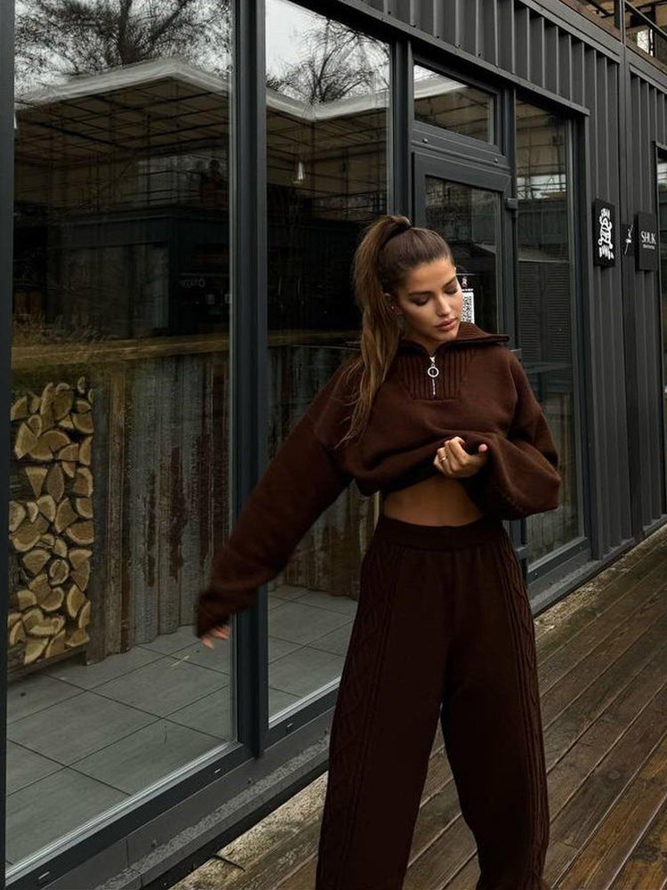 LS | Women Lounge Knit Duo Set Lion Style