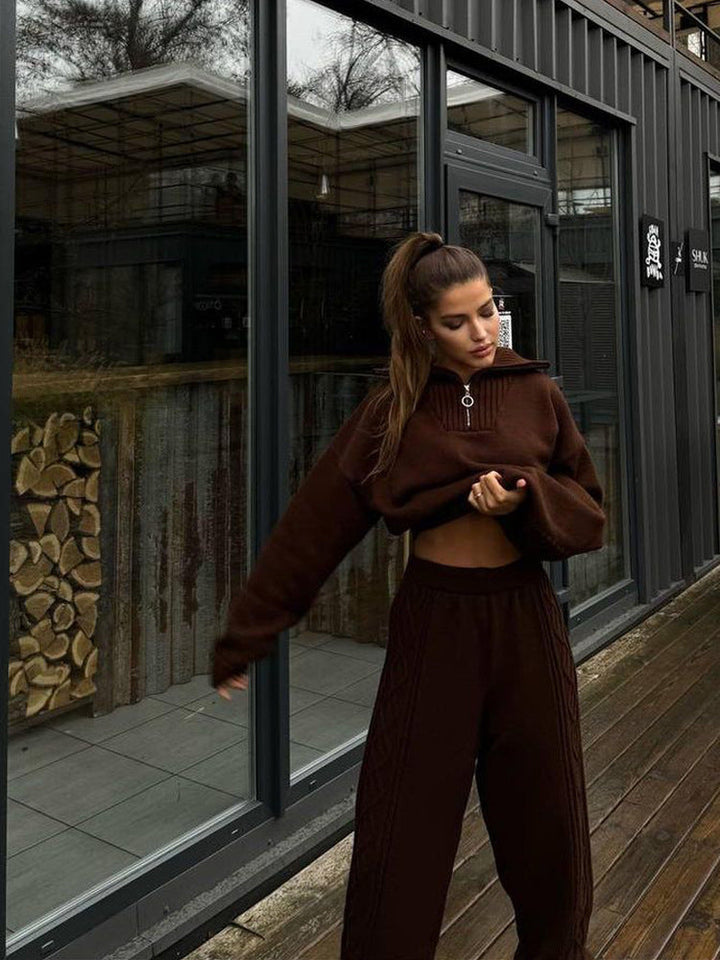 LS | Women Lounge Knit Duo Set Lion Style