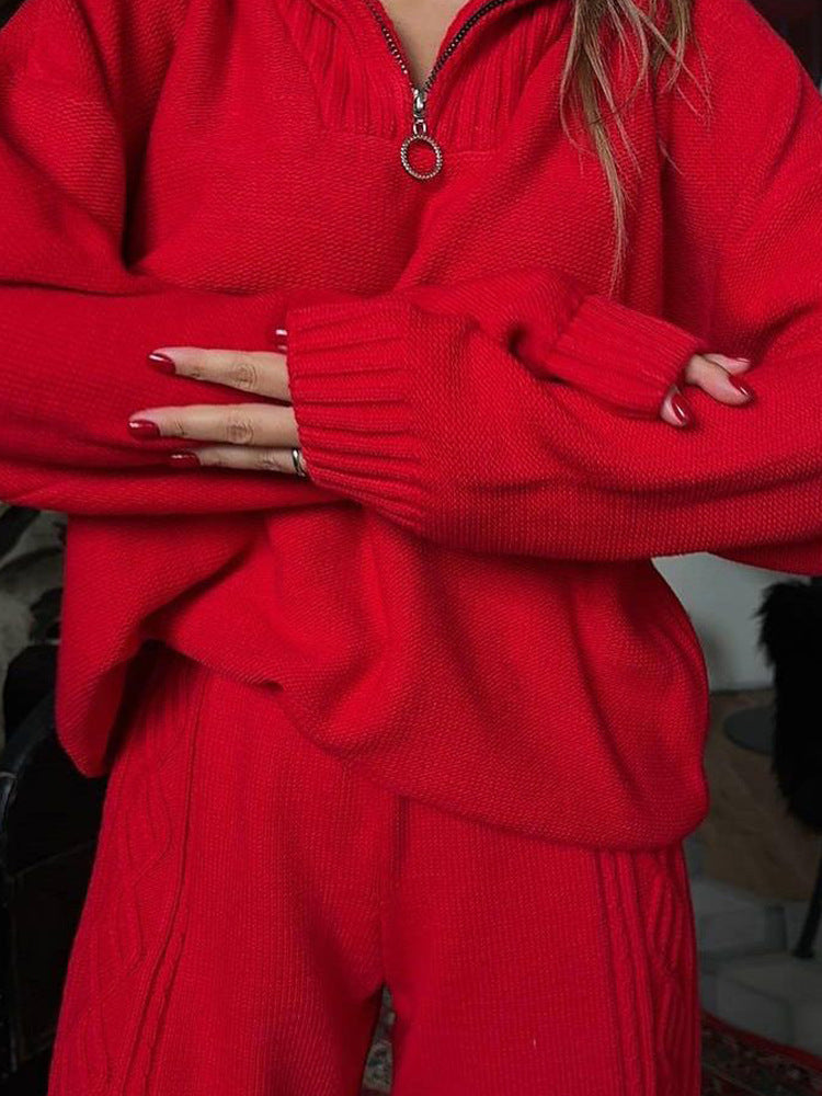 LS | Women Lounge Knit Duo Set Lion Style