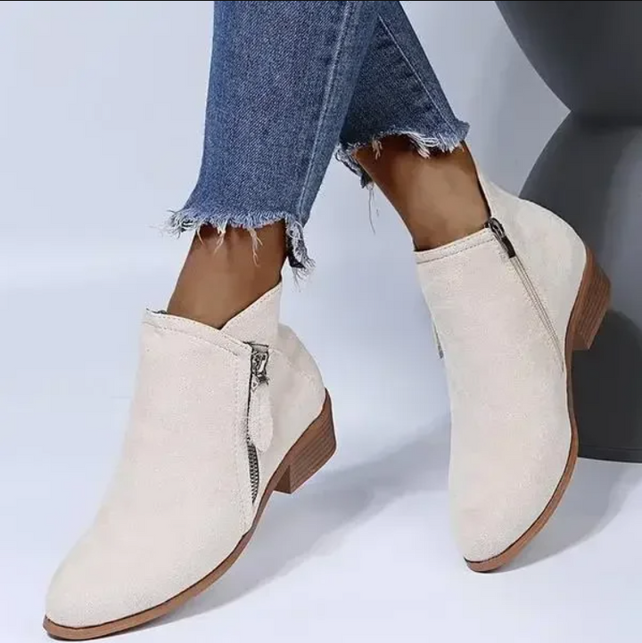 LS | Women Low Block Heel Orthopedic Boots Lion Style