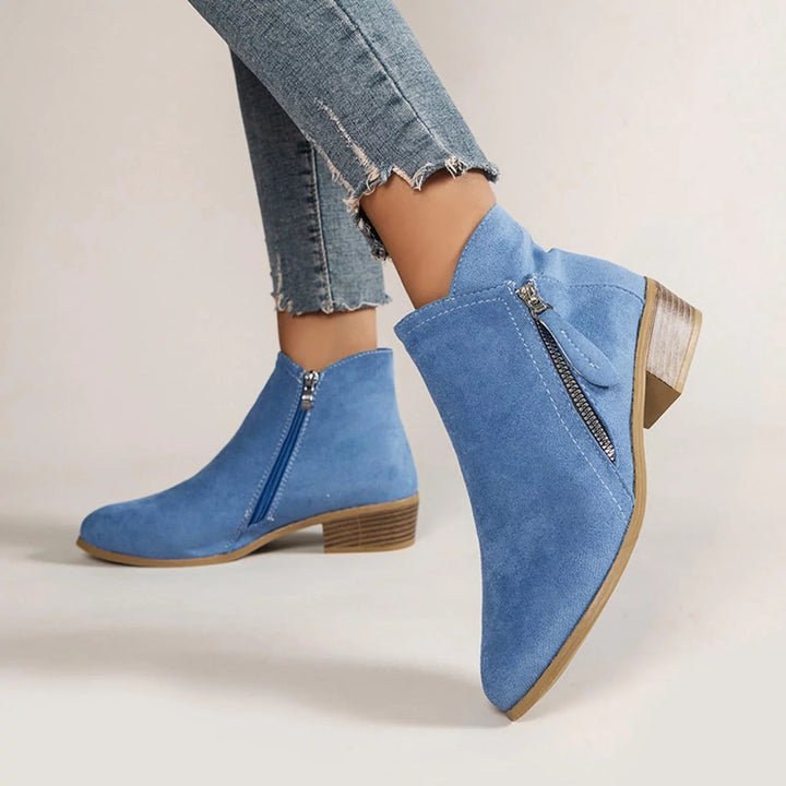 LS | Women Low Block Heel Orthopedic Boots Lion Style
