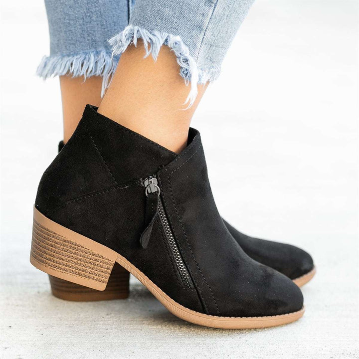 LS | Women Low Block Heel Orthopedic Boots Lion Style
