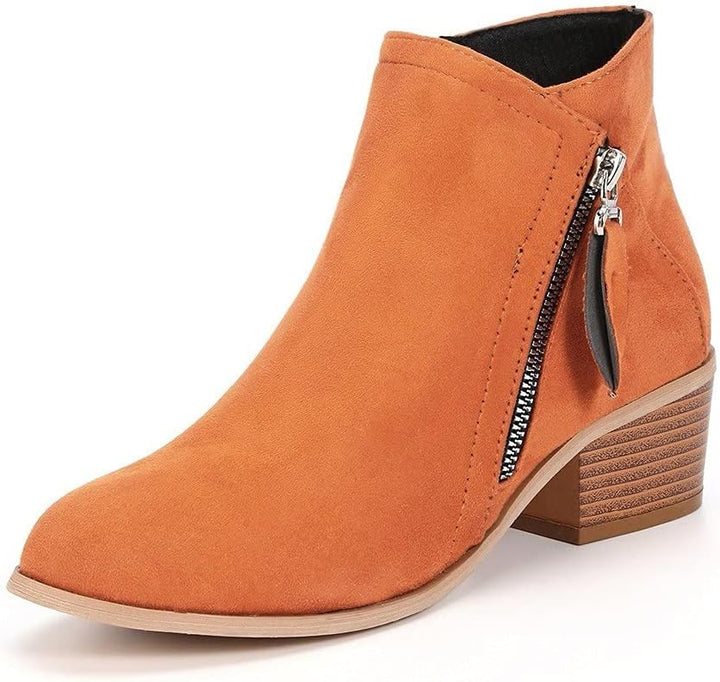 LS | Women Low Block Heel Orthopedic Boots Lion Style