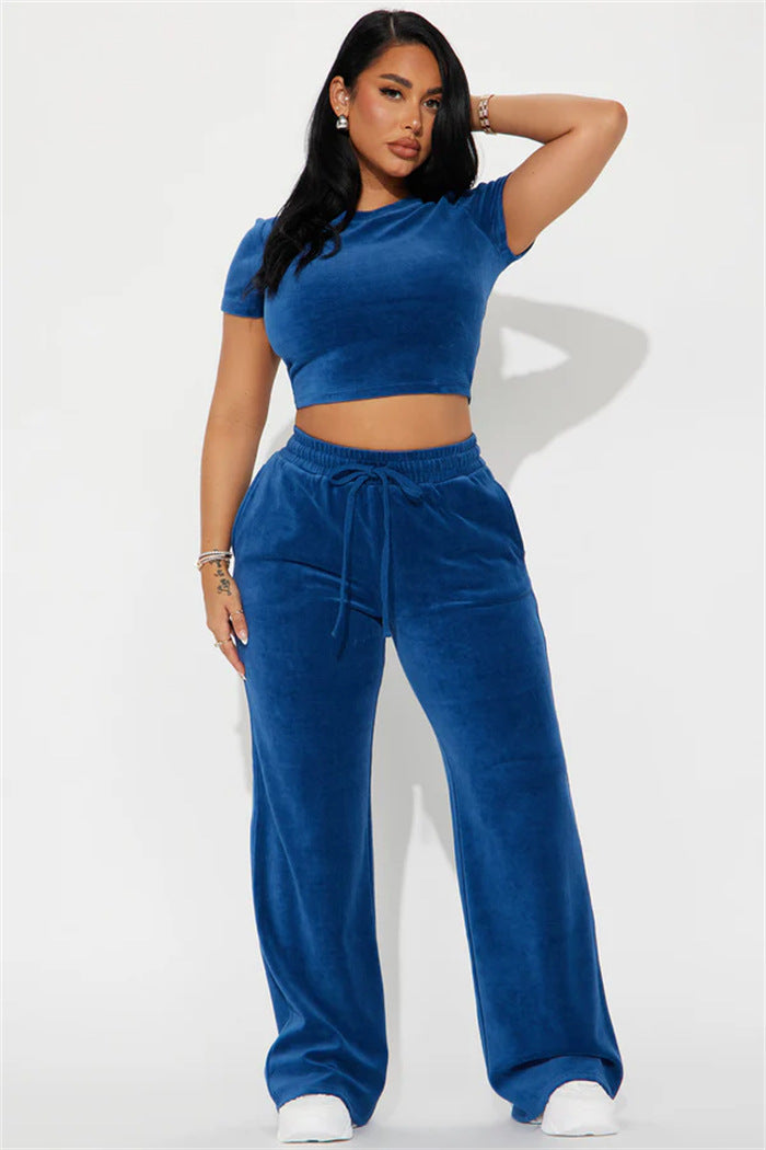 LS | Women Luxe Crop Lounge Set Lion Style