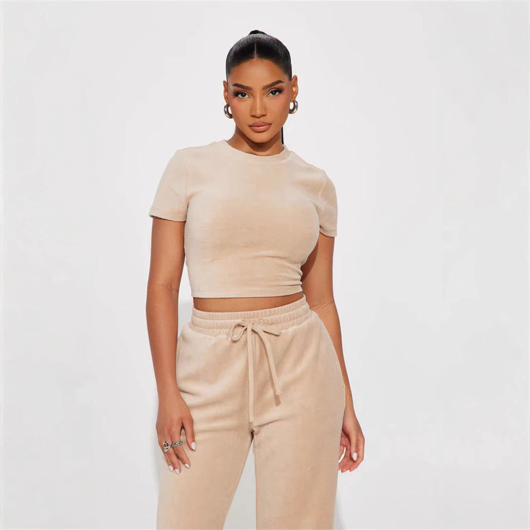 LS | Women Luxe Crop Lounge Set Lion Style