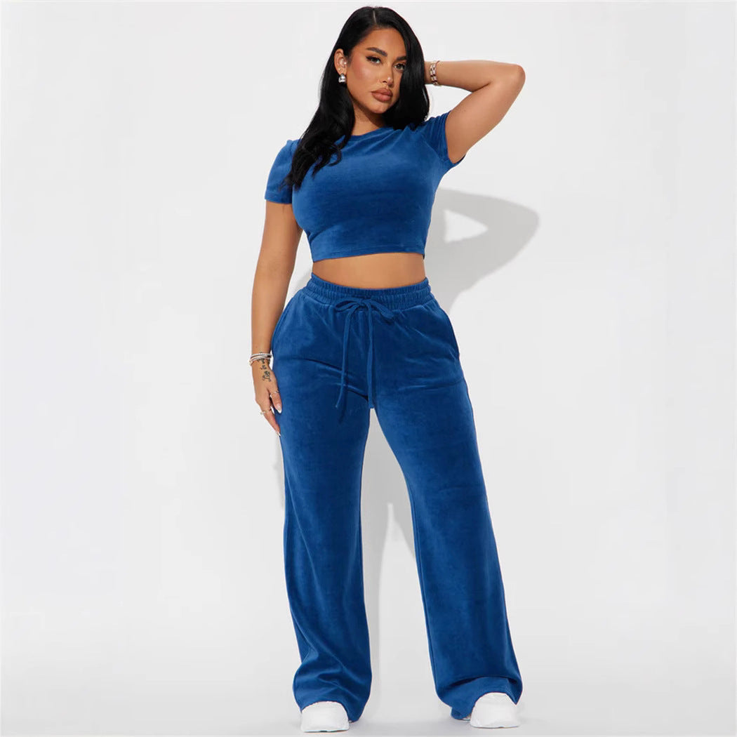 LS | Women Luxe Crop Lounge Set Lion Style