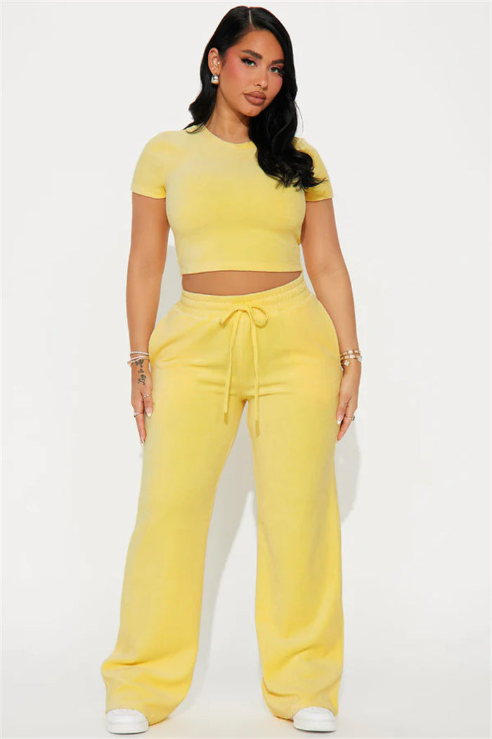 LS | Women Luxe Crop Lounge Set Lion Style