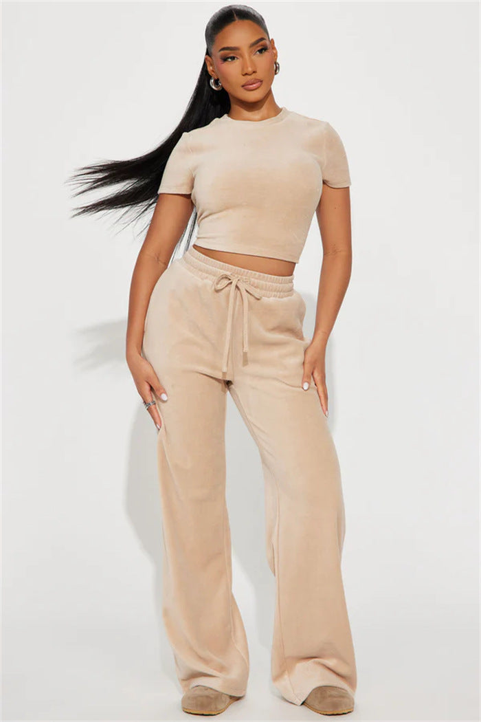 LS | Women Luxe Crop Lounge Set Lion Style