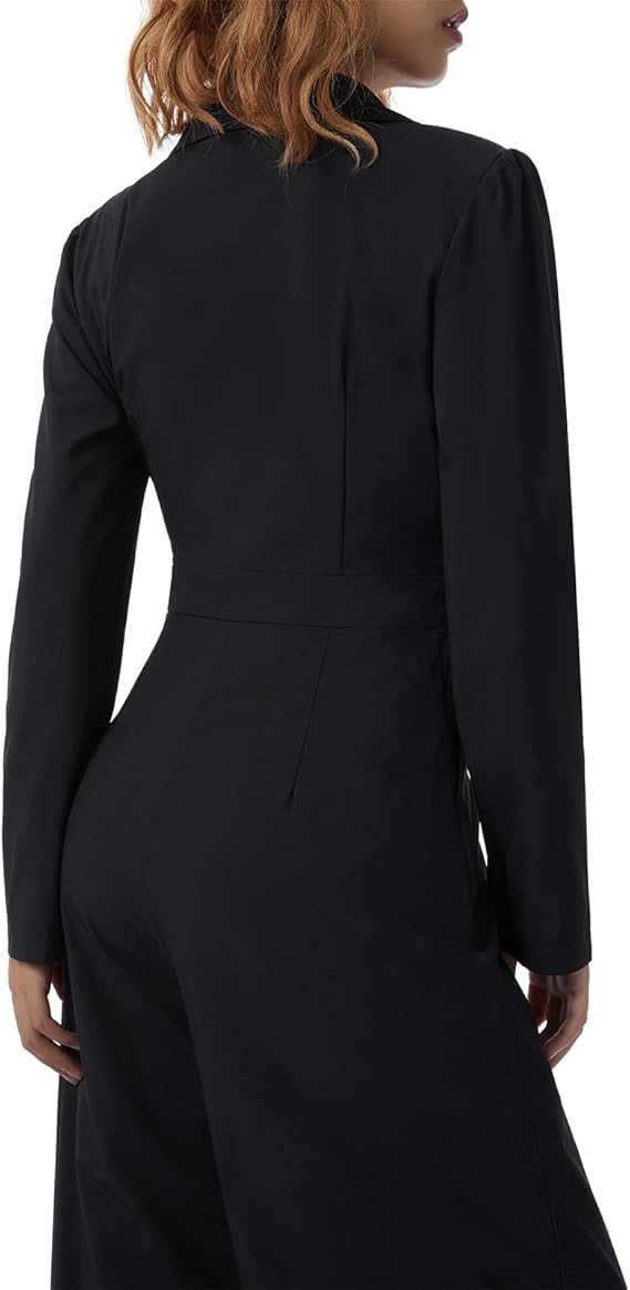 LS | Women Luxe Long Sleeve Fit Jumpsuit Lion Style