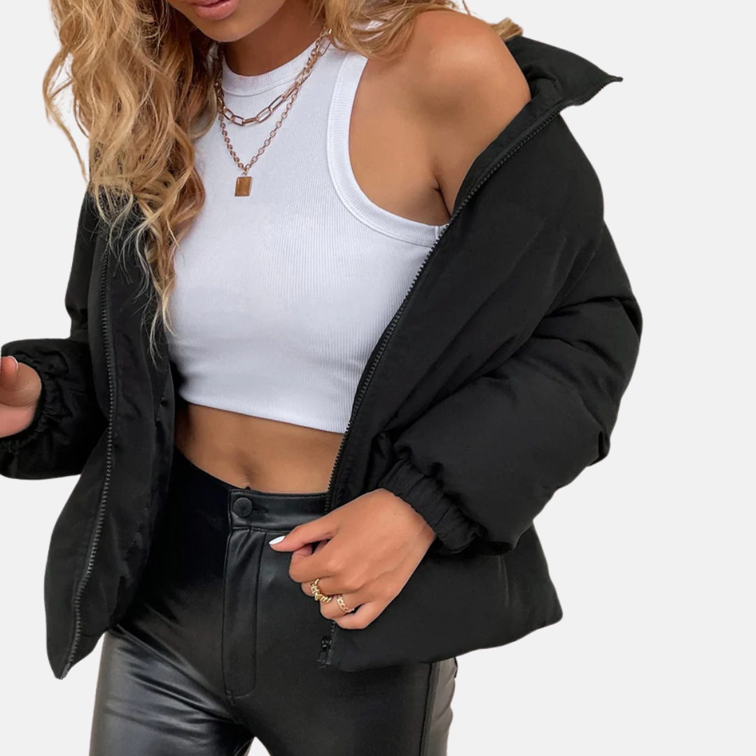 LS | Women Minimal Street Puffer Jacket Lion Style