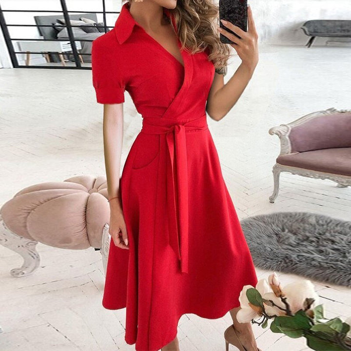 LS | Women Minimalist Flowy Midi Dress Lion Style