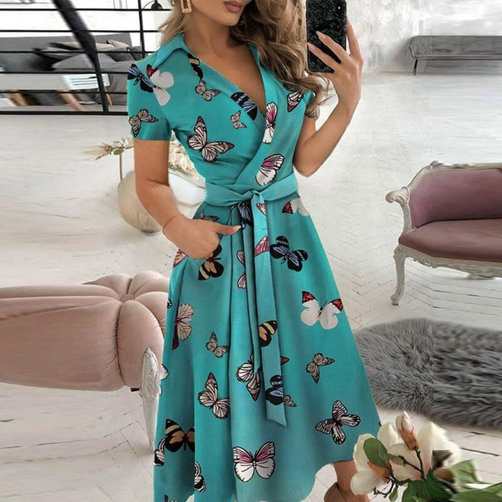 LS | Women Minimalist Flowy Midi Dress Lion Style