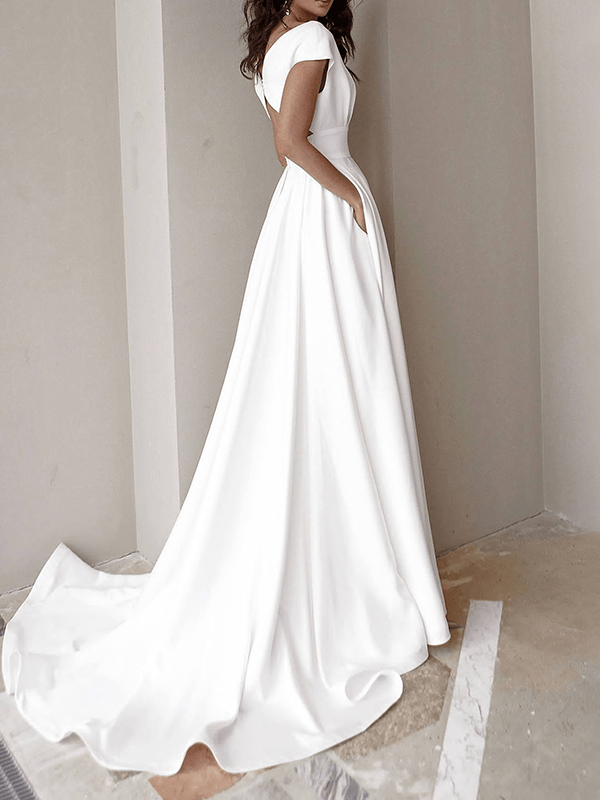LS | Women Minimalist Slit Maxi Dress Lion Style
