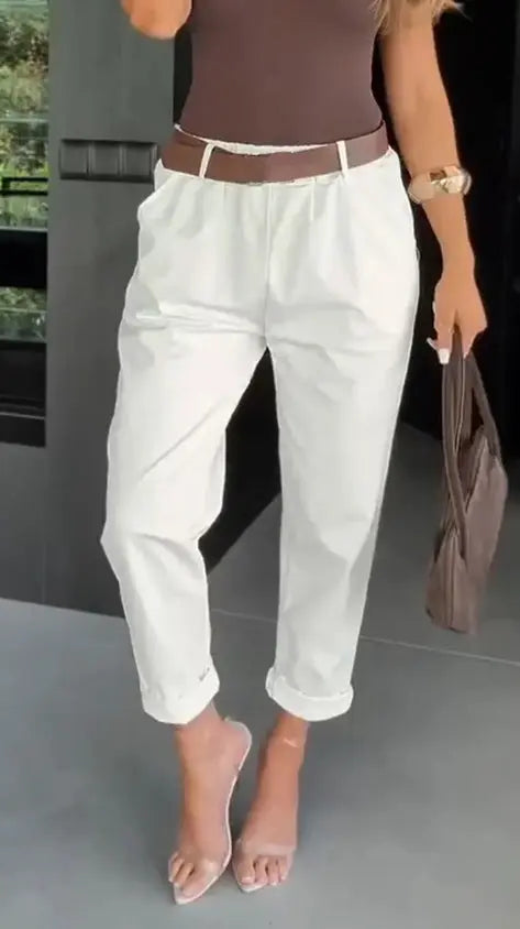 LS | Women Modern High Waist Pants Lion Style