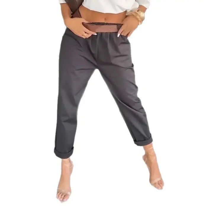 LS | Women Modern High Waist Pants Lion Style