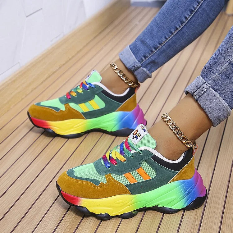 LS | Women Multicolor Orthopedic Sneakers Lion Style