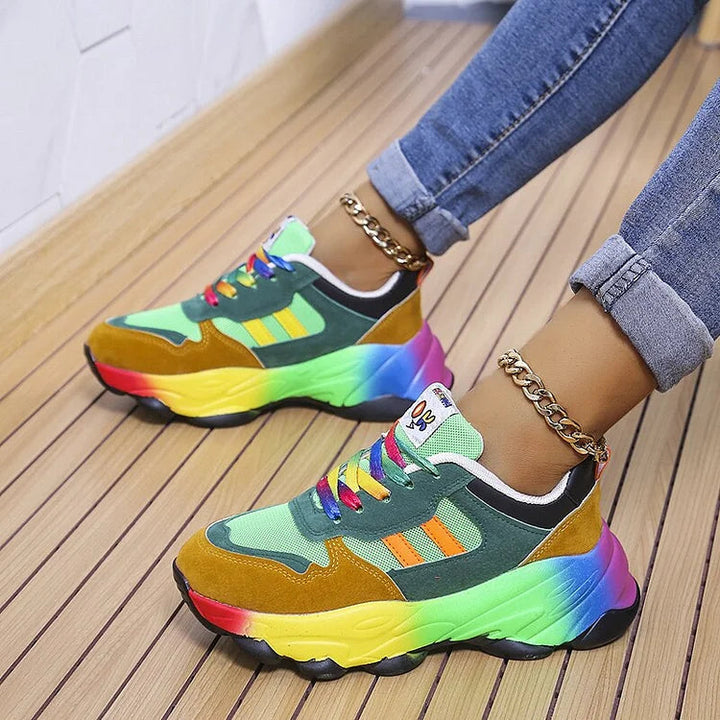 LS | Women Multicolor Orthopedic Sneakers Lion Style