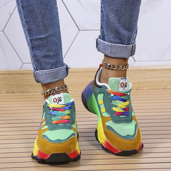 LS | Women Multicolor Orthopedic Sneakers Lion Style
