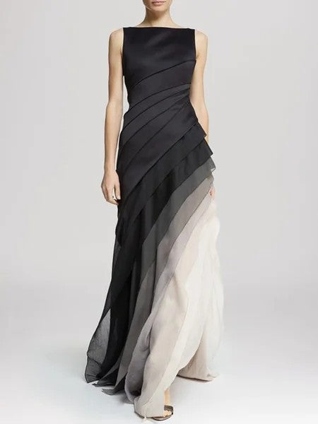 LS | Women Ombre Flow Maxi Dress Lion Style