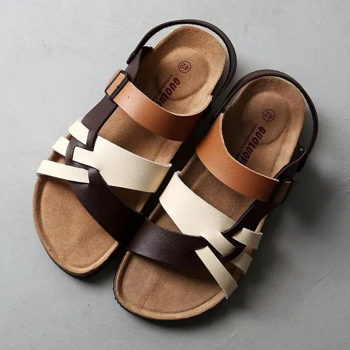 LS | Women Orthopedic Cross Strap Sandals Lion Style