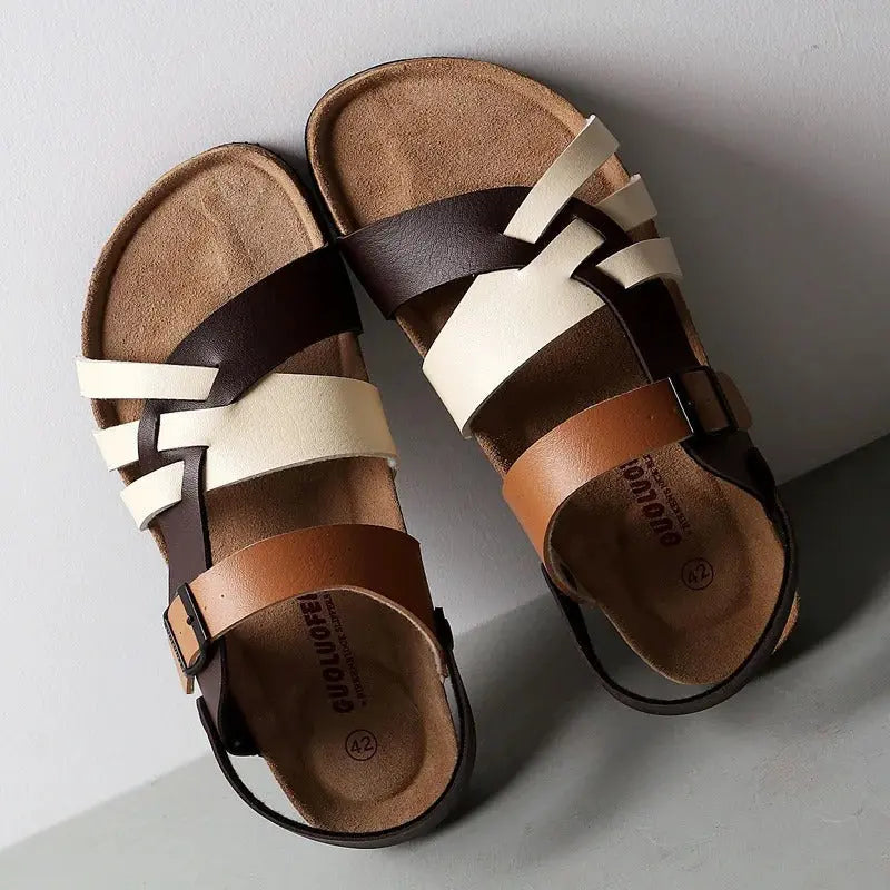 LS | Women Orthopedic Cross Strap Sandals Lion Style