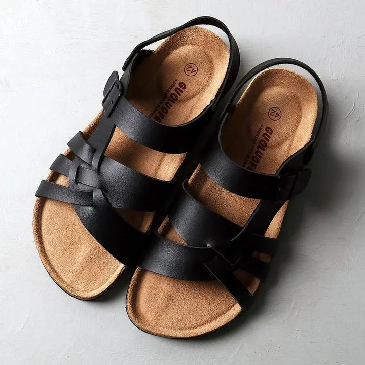 LS | Women Orthopedic Cross Strap Sandals Lion Style
