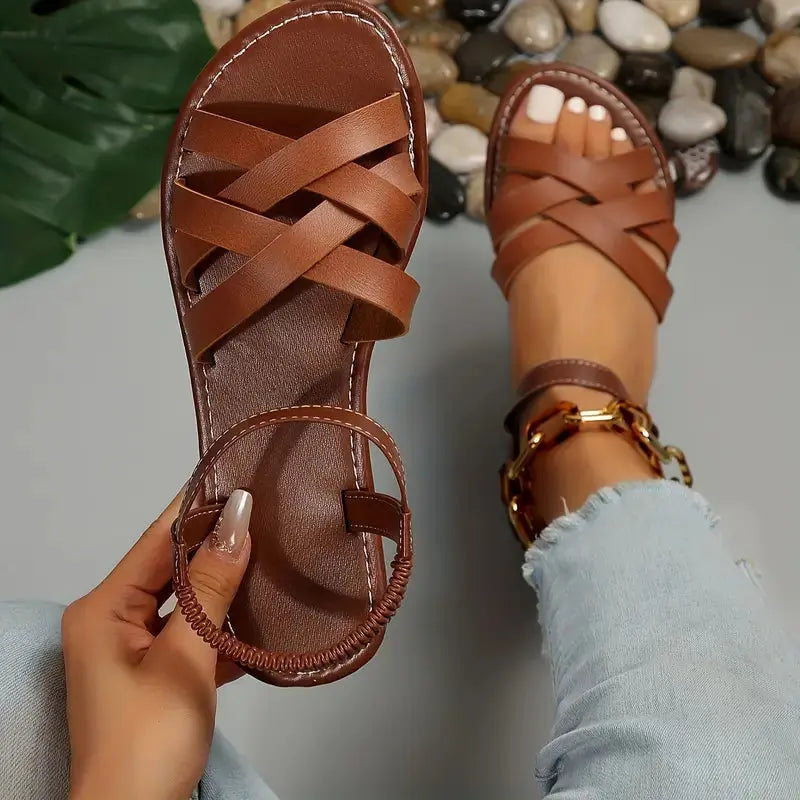LS | Women Orthopedic Flat Sandals Lion Style