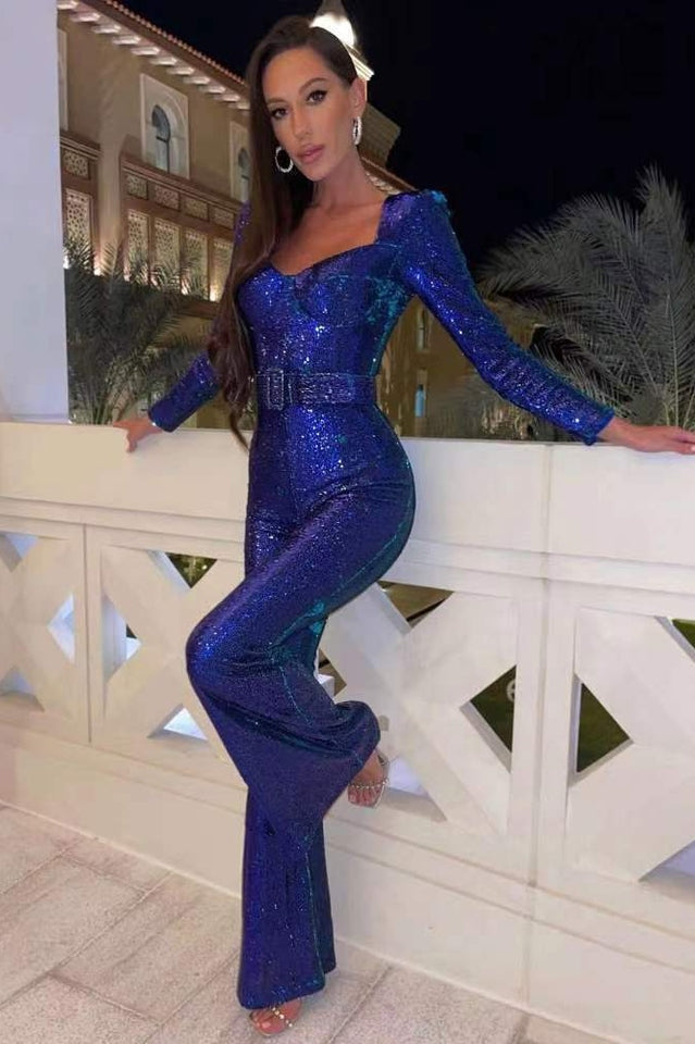LS | Women Party Ready Jumpsuit Lion Style