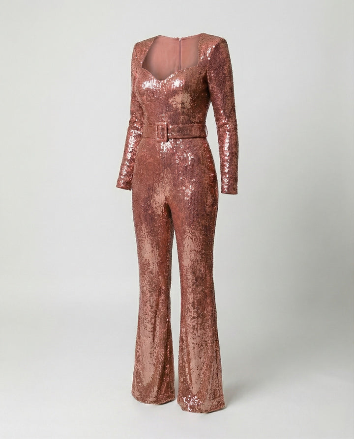 LS | Women Party Shine Jumpsuit Lion Style