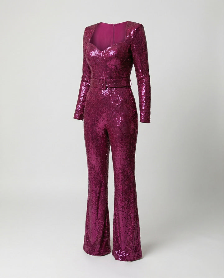 LS | Women Party Shine Jumpsuit Lion Style
