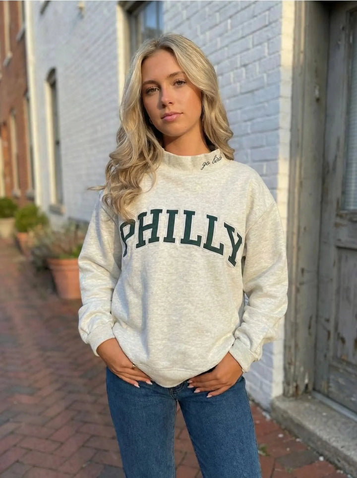 LS | Women Philly Graphic Sweatshirt Lion Style