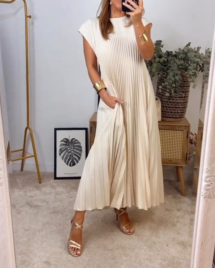 LS | Women Pleated Flow Dress Lion Style