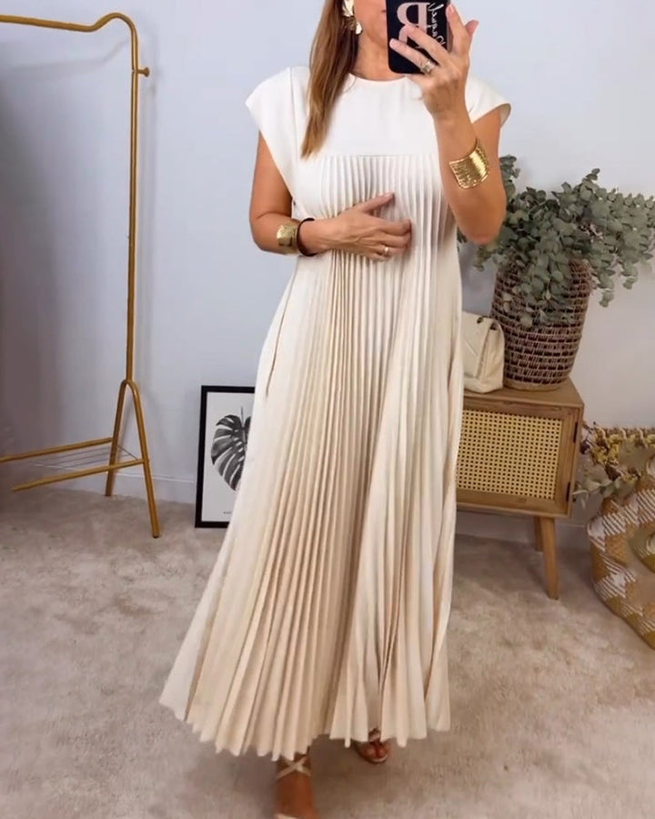 LS | Women Pleated Flow Dress Lion Style