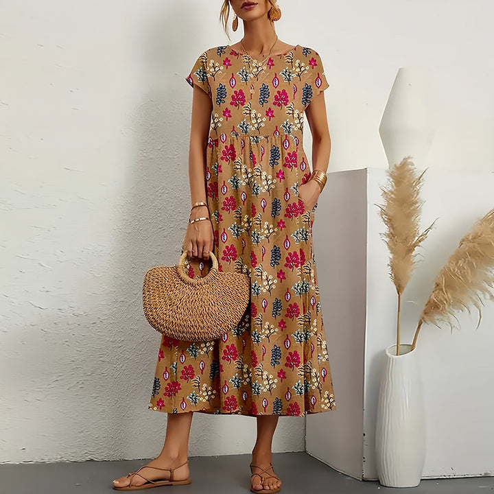 LS | Women Pocket Maxi Dress Lion Style