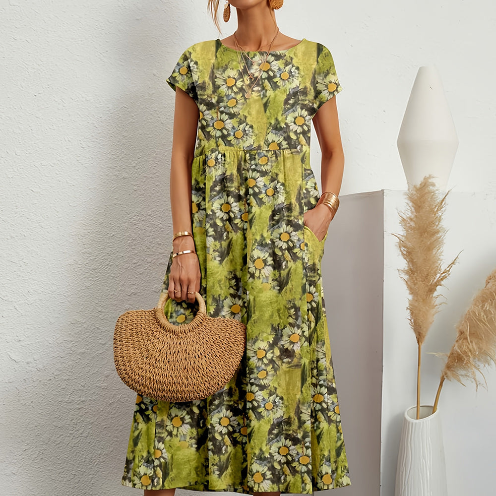 LS | Women Pocket Maxi Dress Lion Style