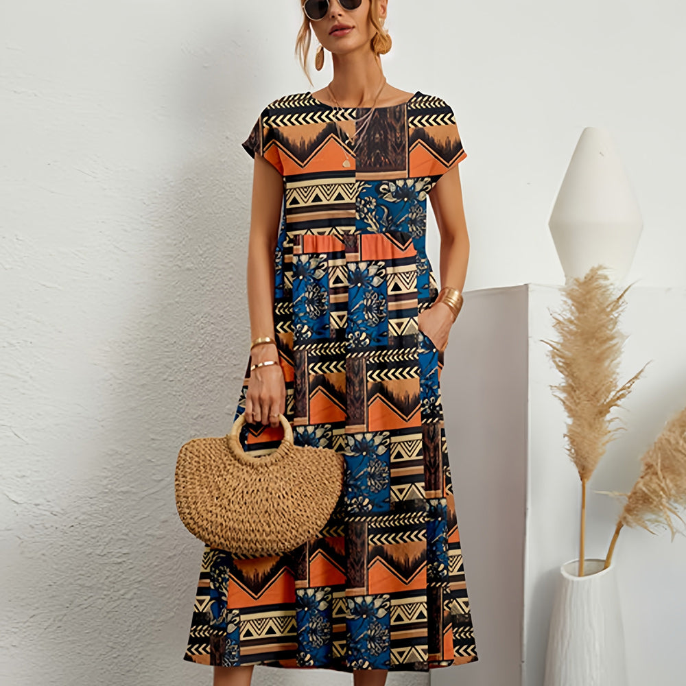 LS | Women Pocket Maxi Dress Lion Style