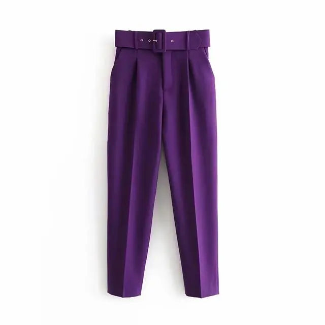 LS | Women Refined Workwear Tapered Pants Lion Style