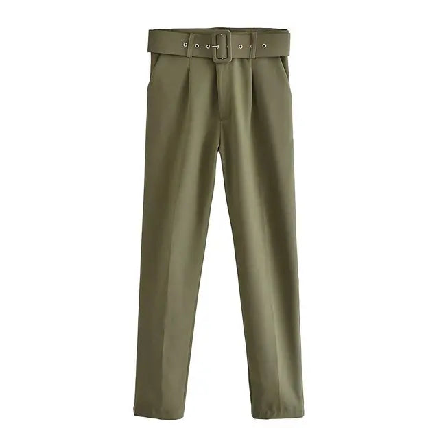 LS | Women Refined Workwear Tapered Pants Lion Style
